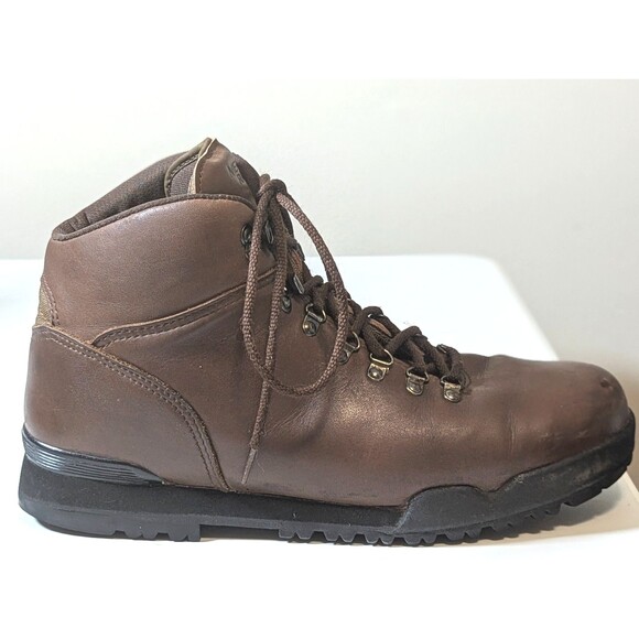 Vintage Merrell Ravine Men\'s 12 Brown Leather Hiking Boots Made In Korea VTG main image 6